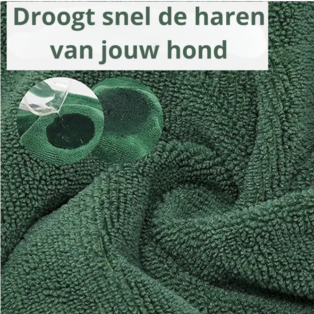 Drycoat Honden Badjas - Je hond snel droog & schoon, zonder natte-hond-geur