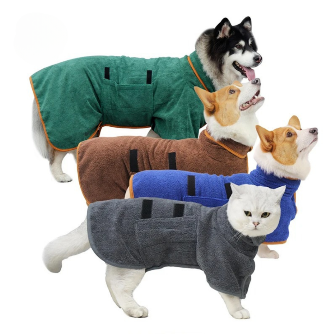 Drycoat Honden Badjas - Je hond snel droog & schoon, zonder natte-hond-geur