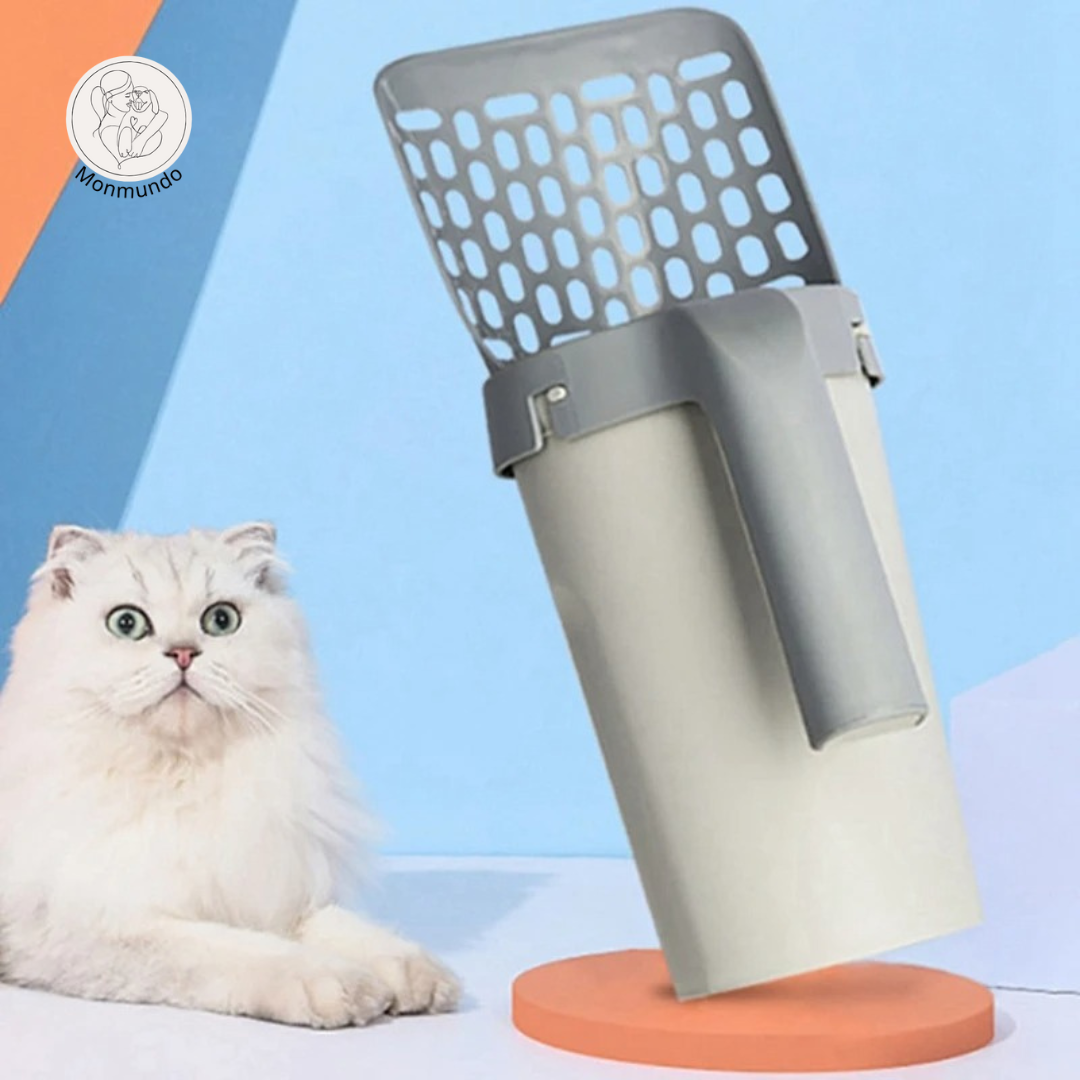 LitterBuddy de 2-in-1 Kattenbakschep met opvangcontainer