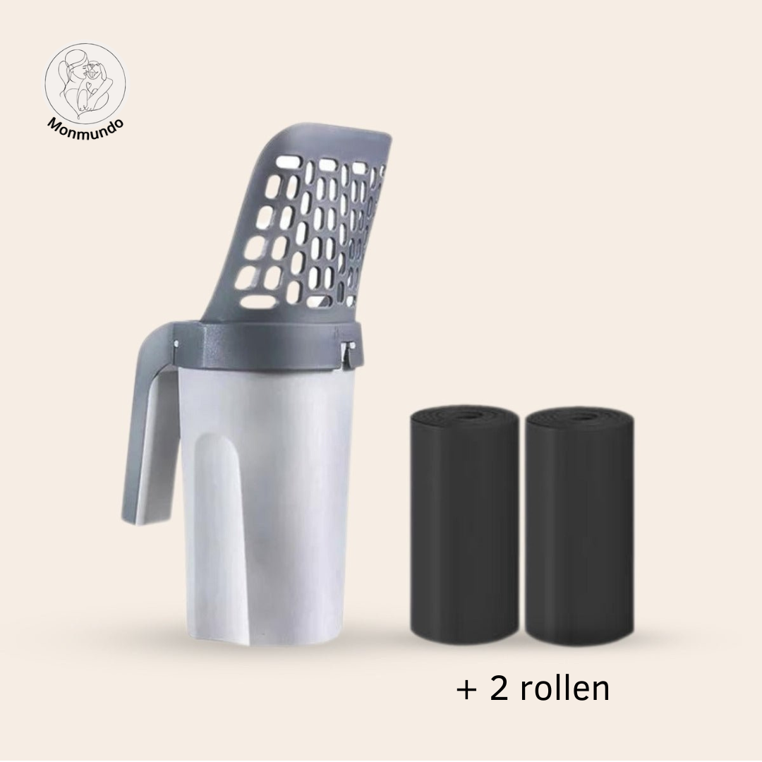 LitterBuddy de 2-in-1 Kattenbakschep met opvangcontainer