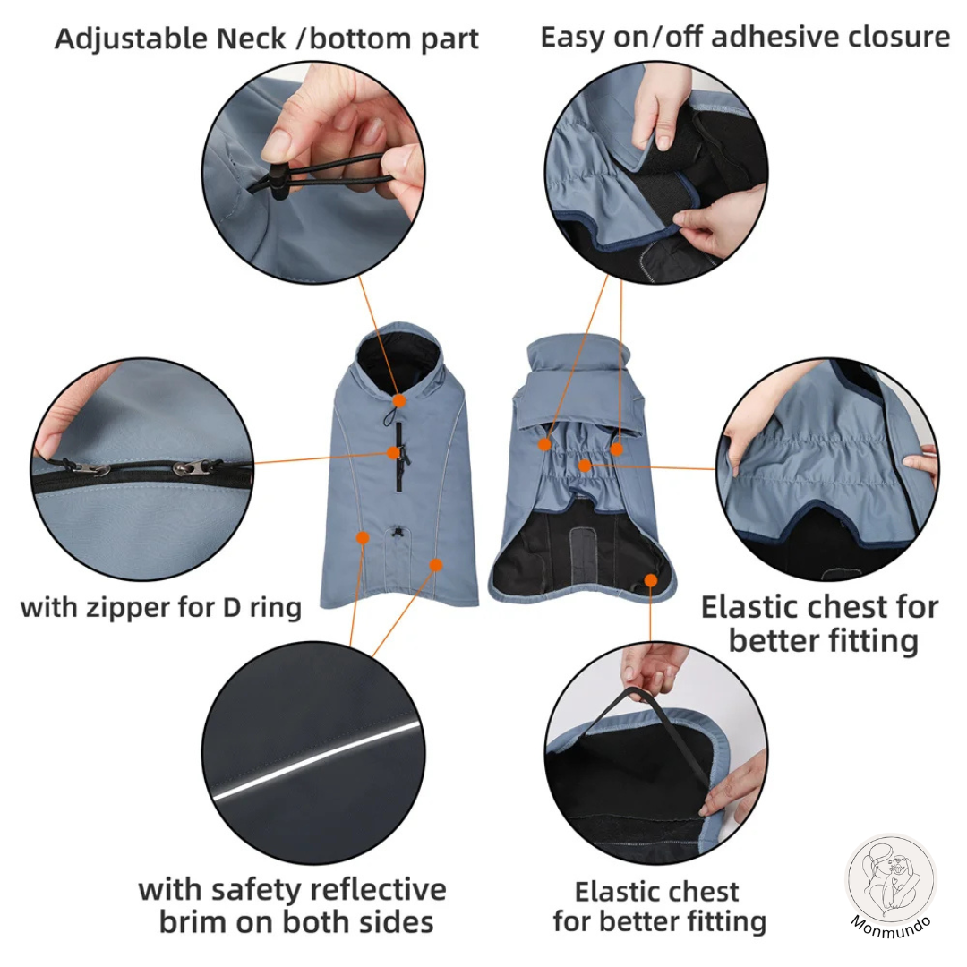 StormGuard Dog Jacket - De ultieme outdoor hondenjas voor bescherming tegen regen, wind en kou