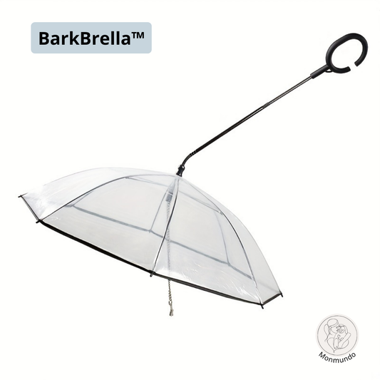 BarkBrella Umbrella - Transparante Huisdierparaplu met Veiligheidsketting