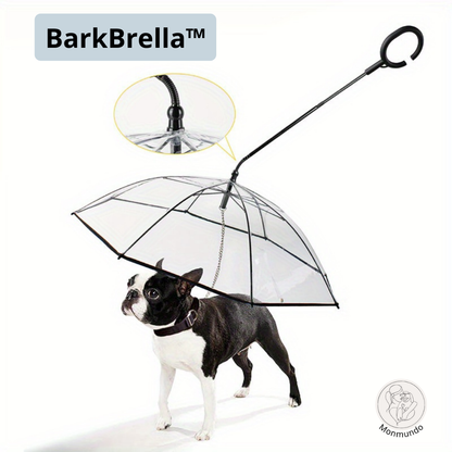BarkBrella Umbrella - Transparante Huisdierparaplu met Veiligheidsketting