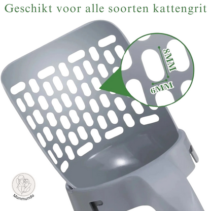 LitterBuddy de 2-in-1 Kattenbakschep met opvangcontainer