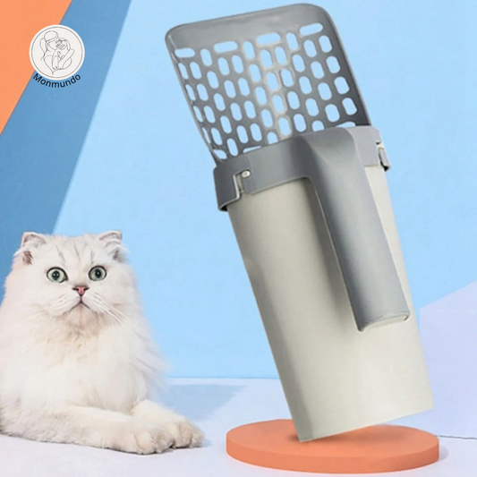 LitterBuddy de 2-in-1 Kattenbakschep met opvangcontainer
