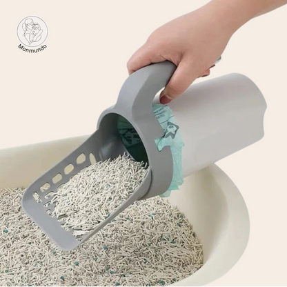 LitterBuddy de 2-in-1 Kattenbakschep met opvangcontainer