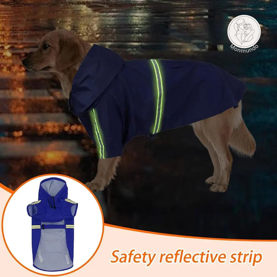 PuddleProof Hondenregenjas – Waterdicht, Reflecterend & Comfortabel!