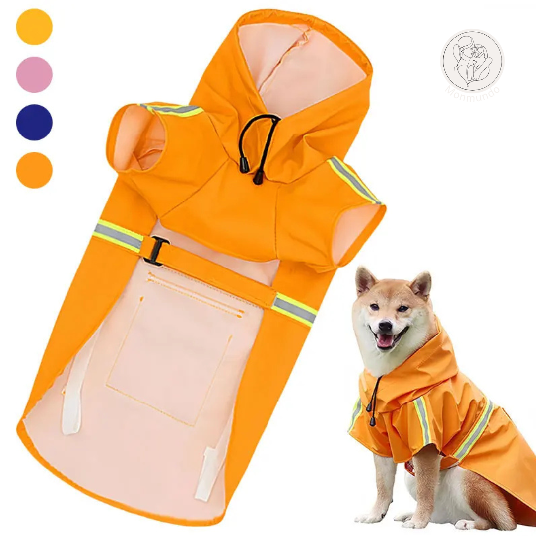PuddleProof Hondenregenjas – Waterdicht, Reflecterend & Comfortabel!