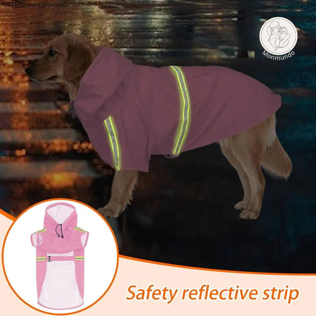 PuddleProof Hondenregenjas – Waterdicht, Reflecterend & Comfortabel!